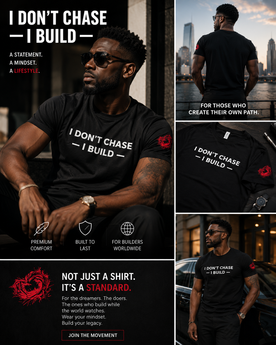 I Don’t Chase, I Build™ Graphic Tee